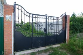 Стайрс - Кованые ворота из элементов ARTEFERRO.